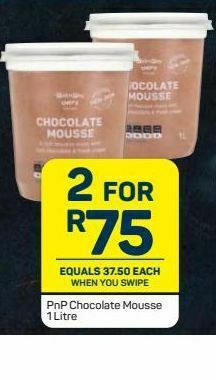 Pick n Pay Hypermarket Pnp chocolate mousse 2 offer