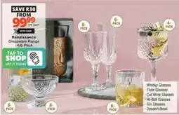 Checkers Hyper Renaissance Glassware Range offer
