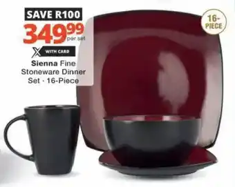 Checkers Hyper Sienna Fine Stoneware Dinner Set offer