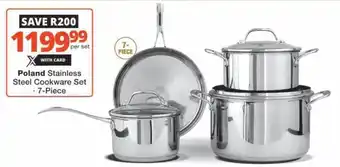 Checkers Hyper Poland Stainless Steel Cookware Set offer
