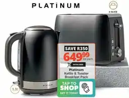 Checkers Hyper Platinum Kettle & Toaster Breakfast Pack offer