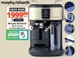 Checkers Hyper Morphy Richards One-Touch Coffee Machine offer