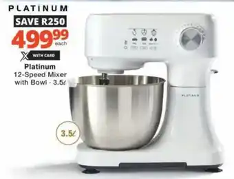 Checkers Hyper Platinum 12-Speed Mixer with Bowl offer