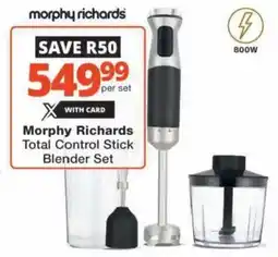 Checkers Hyper Morphy Richards Total Control Stick Blender Set offer