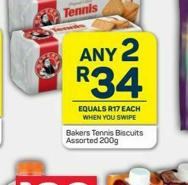 Pick n Pay Hypermarket Bakers tennis biscuits 2 offer