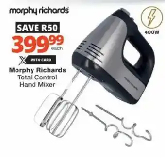 Checkers Hyper Morphy Richards Total Control Hand Mixer offer