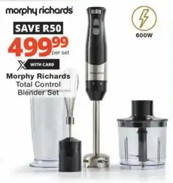 Checkers Hyper Morphy Richards Total Control Blender Set offer