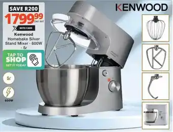 Checkers Hyper Kenwood Homebake Silver Stand Mixer offer