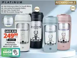 Checkers Hyper Platinum Rechargeable Mixer Cup offer