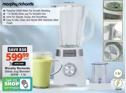 Checkers Hyper Morphy Richards Glass Jug Blender offer