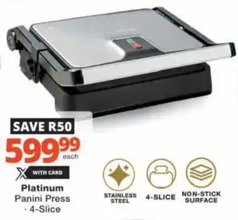 Checkers Hyper Platinum Panini Press offer