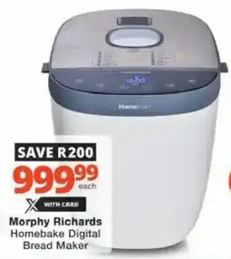 Checkers Hyper Morphy Richards Homebake Digital Bread Maker offer