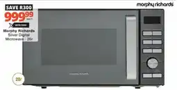 Checkers Hyper Morphy Richards Silver Digital Microwave offer