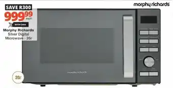 Checkers Hyper Morphy Richards Silver Digital Microwave offer