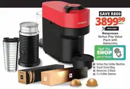 Checkers Hyper Nespresso Vertuo Pop Value Pack with Aeroccino offer