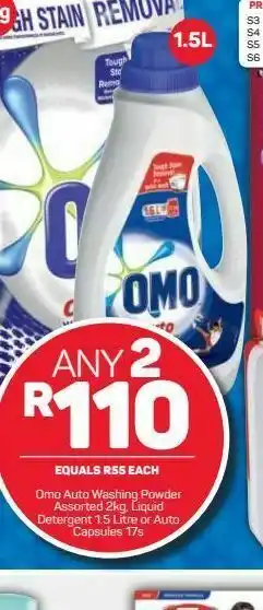 Pick n Pay Hypermarket Omo auto washing liquid 2 offer