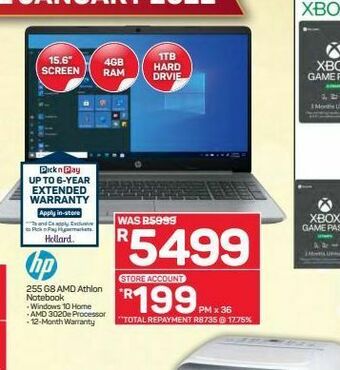 Pick n Pay Hypermarket Hp laptop offer