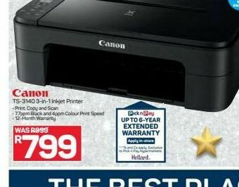 Pick n Pay Hypermarket Canon 3-in-1 inkjet printer offer