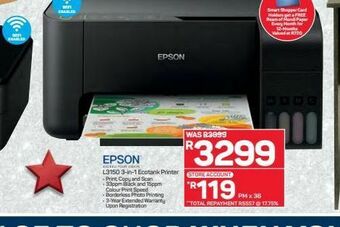 Pick n Pay Hypermarket Epson printer offer