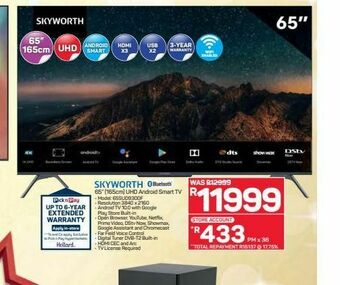 Pick n Pay Hypermarket Skyworth 65" uhd android smart tv offer
