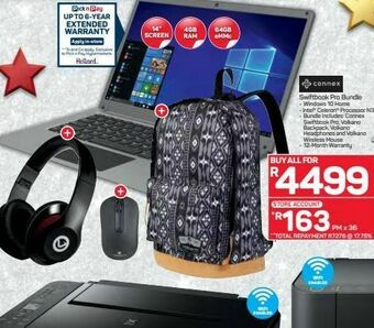 Pick n Pay Hypermarket Connex swiftbook pro bundle offer