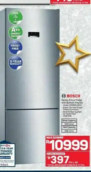Pick n Pay Hypermarket Bosch fridge offer