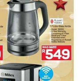 Pick n Pay Hypermarket Russell hobbs kettle offer