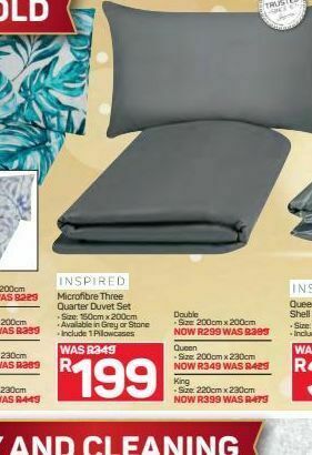 Pick n Pay Hypermarket Duvet set offer