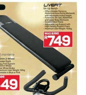 Pick n Pay Hypermarket Livefit sit-up bench offer