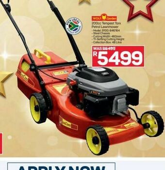Pick n Pay Hypermarket Wolf garden lawn mower offer