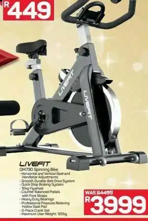 Pick n Pay Hypermarket Livefit spinning bike offer