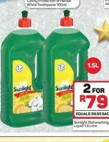 Pick n Pay Hypermarket Sunlight dishwashing liquid 2 offer