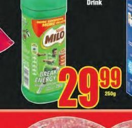Boxer Milo energy drink offer