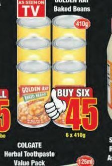 Boxer Golden ray baked beans 6 offer