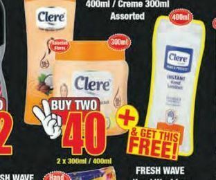 Clere body lotion 2