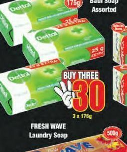 Boxer Dettol bath soap 3 offer