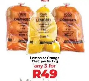 Food Lover's Market Lemon or Orange Thriftpacks 1 kg offer