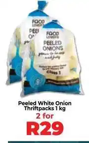 Food Lover's Market Peeled White Onion Thriftpacks 1 kg offer
