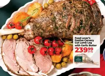 Food Lover's Market Food Lover's Festive Carvery Cut Lamb Leg with Garlic Butter offer