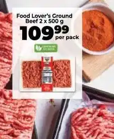 Food Lover's Market Food Lover’s Ground Beef 2 x 500 g offer