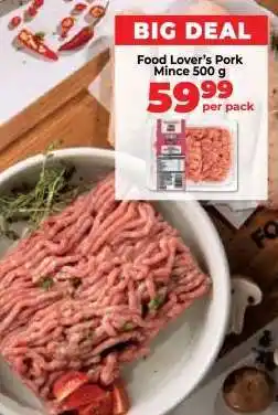 Food Lover's Market Food Lover’s Pork Mince 500 g offer