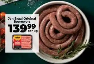 Food Lover's Market Jan Braai Original Boerewors offer