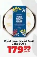 Food Lover's Market Food Lover’s Iced Fruit Cake 900 g offer
