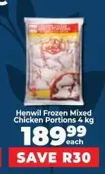 Food Lover's Market Henwil Frozen Mixed Chicken Portions 4 kg offer