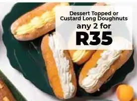 Food Lover's Market Dessert Topped or Custard Long Doughnuts offer
