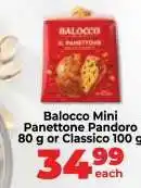 Food Lover's Market Balocco Mini Panettone Pandoro offer