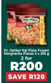 Food Lover's Market Dr. Oetker Ital Pizza Frozen Margherita Pizzas 4 x 255 g offer