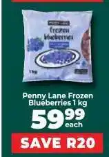 Food Lover's Market Penny Lane Frozen Blueberries 1 kg offer