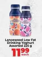 Food Lover's Market Lancewood Low Fat Drinking Yoghurt Assorted 225 g offer