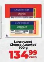 Food Lover's Market Lancewood Cheese Assorted offer